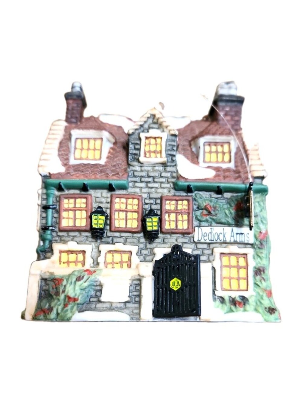 Department 56 Charles Dickens Heritage Dedlock Arms Hanging Ornament 1994 3"